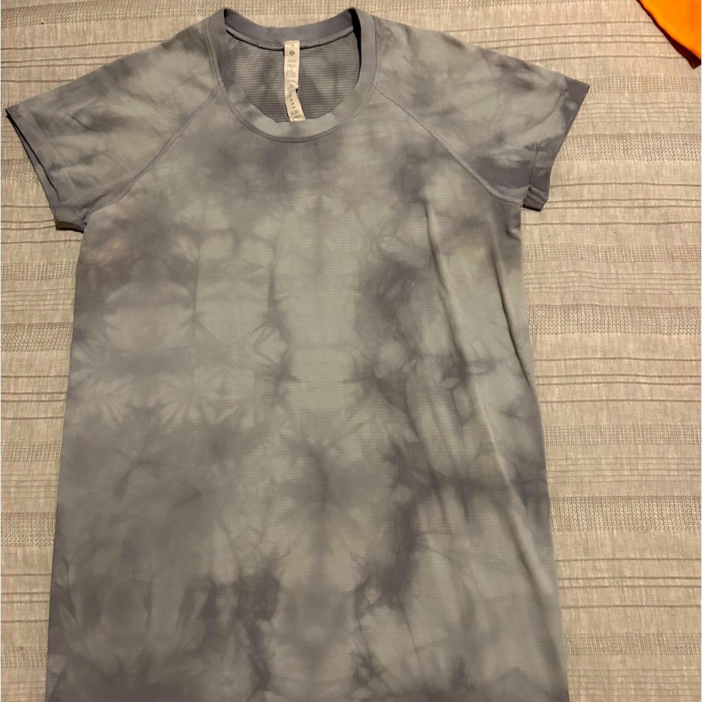 Lululemon Short Sleeve Grey Swiftly Tech Tie-dye